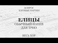 Елицы. Обычный напев. Для трио. Весь хор