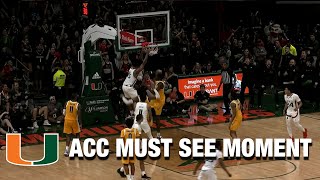 Miami's Norchad Omier With A Thunderous Putback Jam | ACC Must See Moment