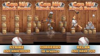 Cans Hit Knock Down - Baseball Can Shooter Smash Android Gameplay screenshot 1