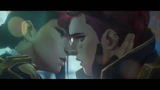 caitlyn And Vi Kissing Scene | Arcane-season 2