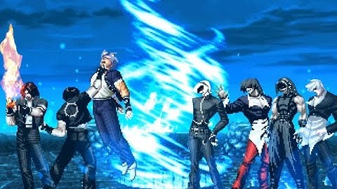 KOF MUGEN !! Kyo-Original33 VS Element Iori, Element Ash, Element Adel, Element Yagami