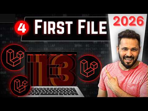 Laravel 13 Tutorial in Hindi #4 | Make First File, First code change  & Hello World Project in Hindi