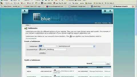Bluehost Tutorial - How To Creating Subdomains With Bluehost