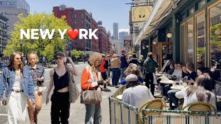 [4K]🇺🇸NYC Walk🗽A Sunny Spring Day in New York City ☀️🌿 Lively Friday Vibes in SoHo | May 2026