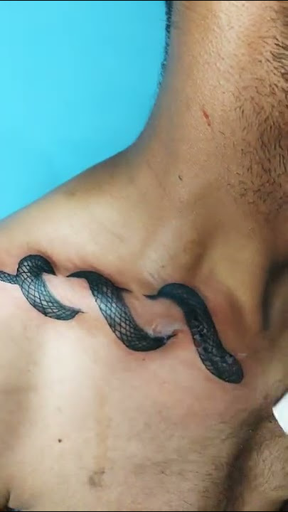 400 million 😱𝐋𝐢𝐭𝐭𝐥𝐞 𝐒𝐧𝐚𝐤𝐞 𝐓𝐚𝐭𝐭𝐨𝐨🖤 Tattoo designs #viral#tattooartist#