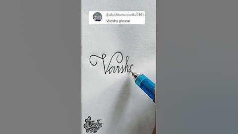 stylish name | Varsha | Calligraphy signature