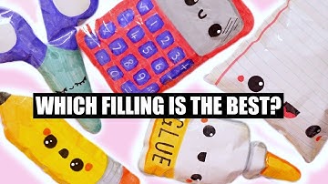 PAPER SQUISHY SCHOOL SUPPLIES | HOW TO MAKE A SQUISHY WITHOUT FOAM