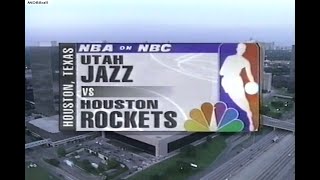 NBA On NBC - Jazz @ Rockets 1997 WCF That Game 6 Highlights