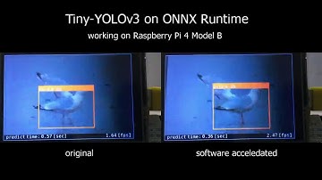 Tiny-YOLOv3 on ONNX Runtime working on Raspberry Pi 4