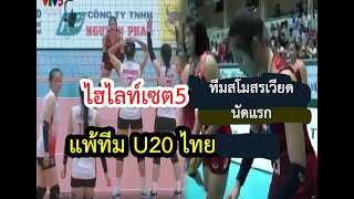 คลิป U20สาวไทยชนะสาวเวียดVTV2024 ในนัดแรก