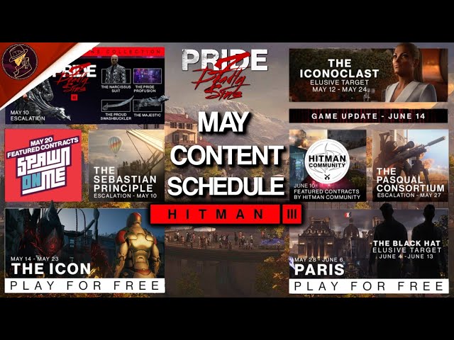 Hitman 3's Season of Pride content roadmap has been revealed