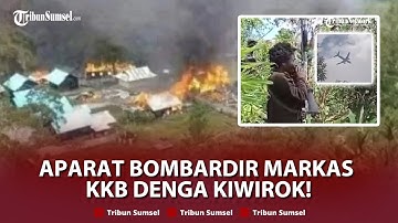 🔴Detik-Detik Aparat Jatuhkan Bom Ratakan Markas KKB di Kiwirok Pegunngan Bintang!