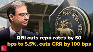 RBI MPC meeting Updates: RBI cuts repo rates by 50 bps to 5.5%, cuts CRR by 100 bps