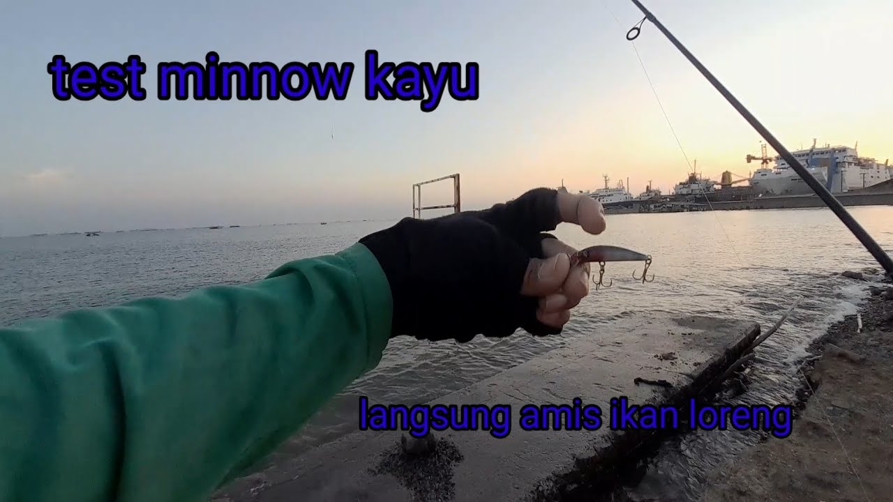 Tes minnow handmade langsung amis (fun fishing part 3)