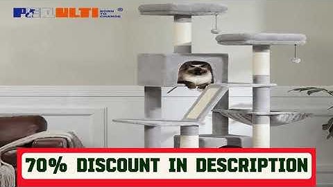 A must-have product! Large Cat Tree Tall Cat Tower for Indoor Cats Multi-Level Plush Cat Condo wit