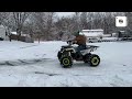 Probando la Tao Tao raptor 200 en la nieve