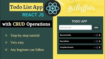 React Todo List App Tutorial - Beginner React Js Project using Hooks