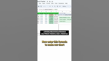 Day 3 basic stock tracker in google sheets
