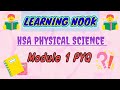 HSA PHYSICAL SCIENCE : MODULE 1- PYQ