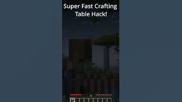 Super Fast Crafting Table Hack!