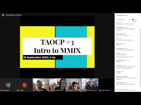 Introduction to MMIX - TAOCP Meetup #3