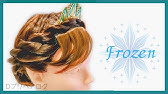 57秒 エルサ 戴冠式 ヘアアレンジ Elsa Hairstyle Tutorial Youtube