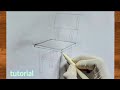 Chair drawing | Chair drawing tutorial (voice tutorial)