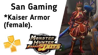 MHFU [MOD] - Kaiser Armor PPSSPP