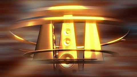 Rotating Golden Tower Speakers Loop | Motion Background Animation HD | No Copyright Videos.