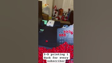 Three printing one duck for every subscriber I get #3dprinterupgrade #3dprinting #3dplanet￼