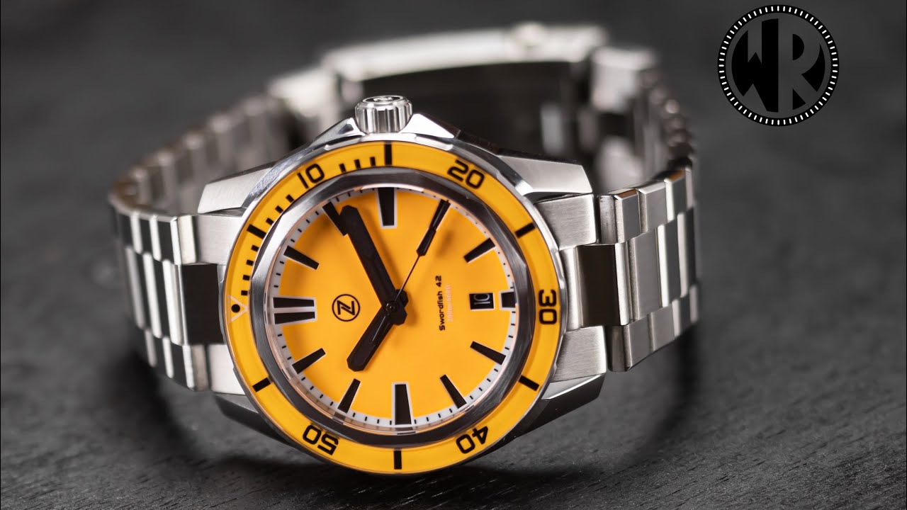 The Zelos Swordfish In Ember Orange Full Lume Dial! - YouTube