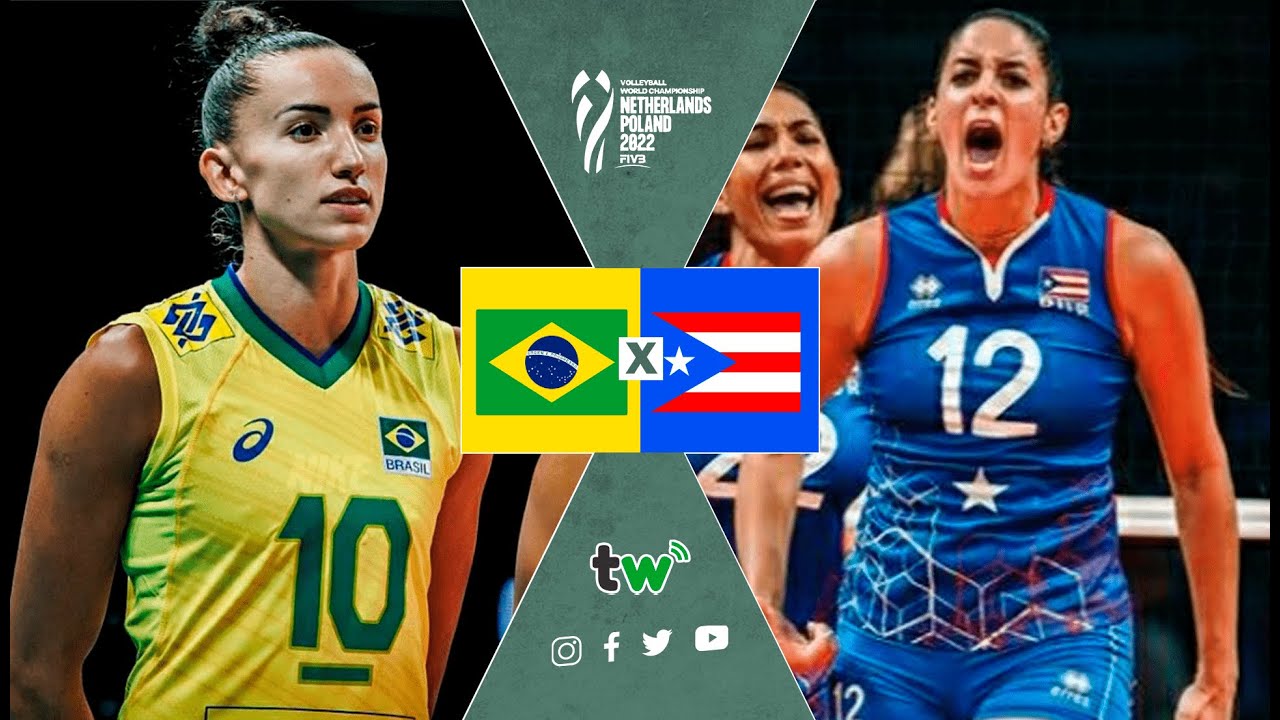 Seleção brasileira de vôlei feminino bate Porto Rico em Taiwan