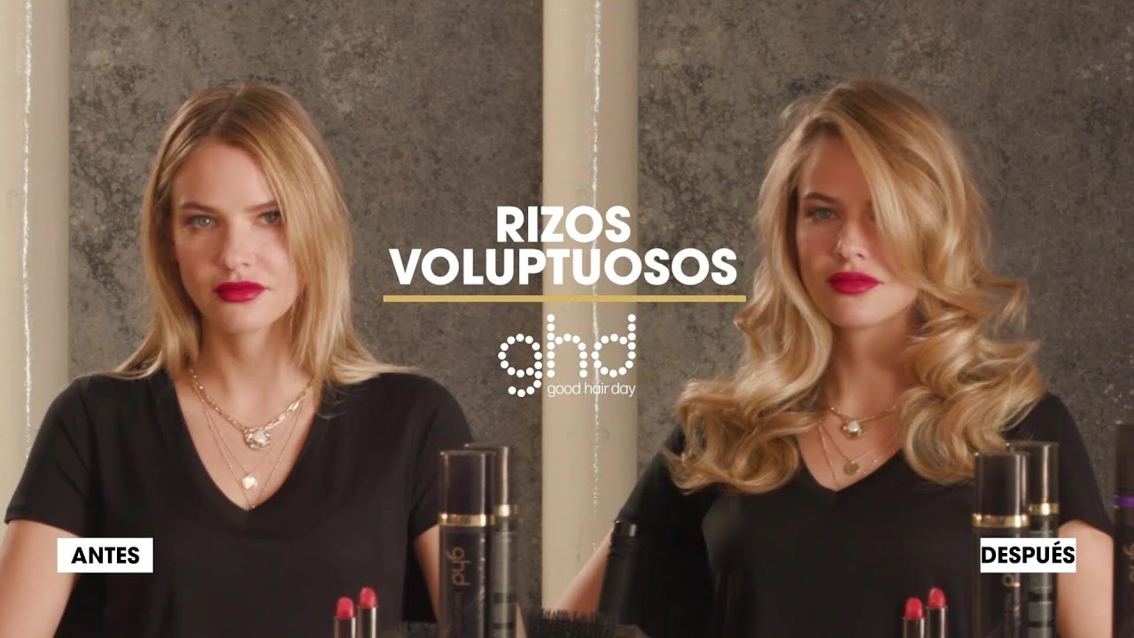 Tutorial peinado ghd | Rizos voluptuosos | Secador ghd helios - YouTube
