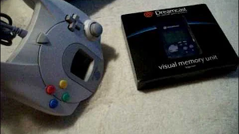 Unpacking new Sega Dreamcast controller and visual memory units