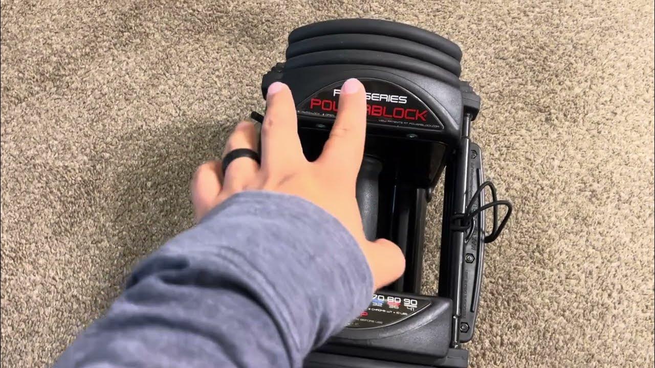 PowerBlock Pro 50 Adjustable Dumbbells Review YouTube