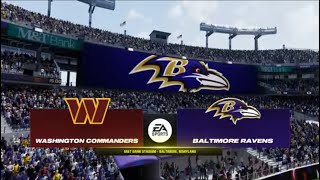 Madden NFL 24 - Washington Commanders (4-1) Vs Baltimore Ravens (4-1) PS5 Week 6 (Madden 25 Rosters)