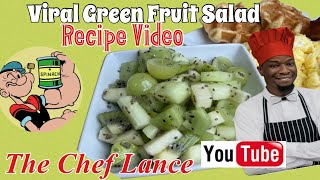 Viral Popeye Green Fruit Salad Recipe. Immune/Digestive BOOST  #recipe #healthyfood #fruit 