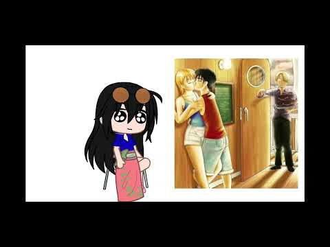 Luffy and Nami  kiss reaction from straw hats luffy, ussop, sanji etc