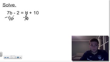 Chapter 2, Lesson 4: Solving With Variables On Both Sides