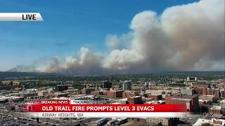 BREAKING: Old Trails Fire jumps Spokane River