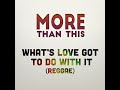 More than this  whats love got to do with it reggae