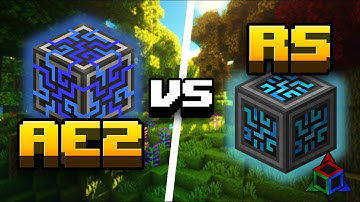 What is the BEST Minecraft Storage Mod? AE2 vs RS | Mod Labs