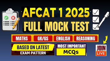 AFCAT 1 2025 I English & Reasoning I Mock Test I Revision & Practice Series #sharadmudgal