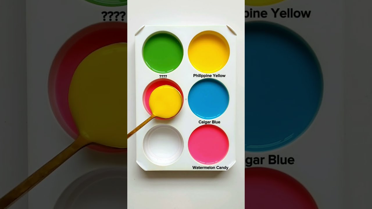 Guess The Mixed Colors 623 Easy To Hard Colormixing Paintmixing Guessthecolor