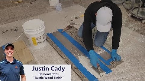 How to Make a Wood Grain Pattern in Concrete Without a Mold