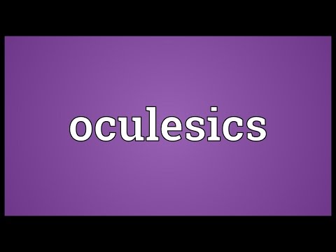 Video: Apakah maksud Oculesics?