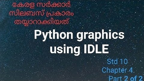 Python Graphics IDLE Std 10 chapter 4 Part 2