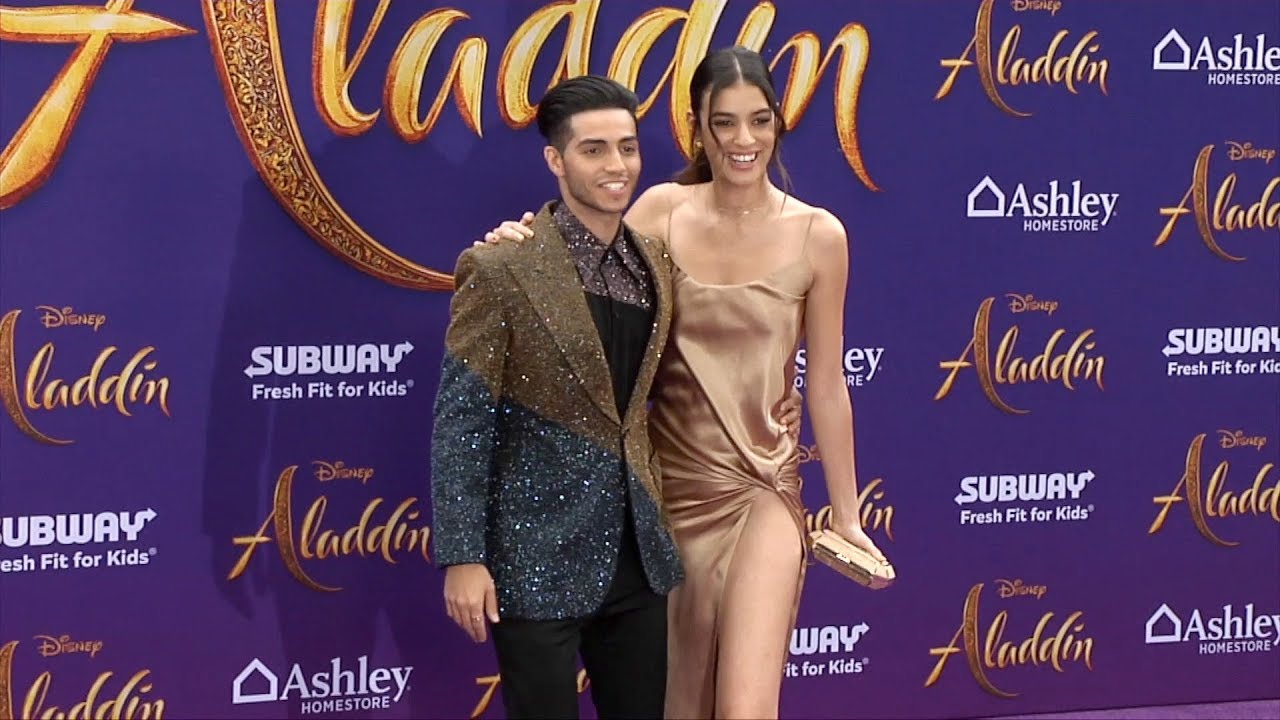 Mena Massoud Aladdin World Premiere Purple Carpet