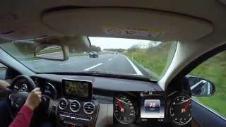 Mercedes C 300 (W205) Dynamic Select Demonstration und Fahrt auf Autobahn(, 2015-11-30T06:54:55.000Z)