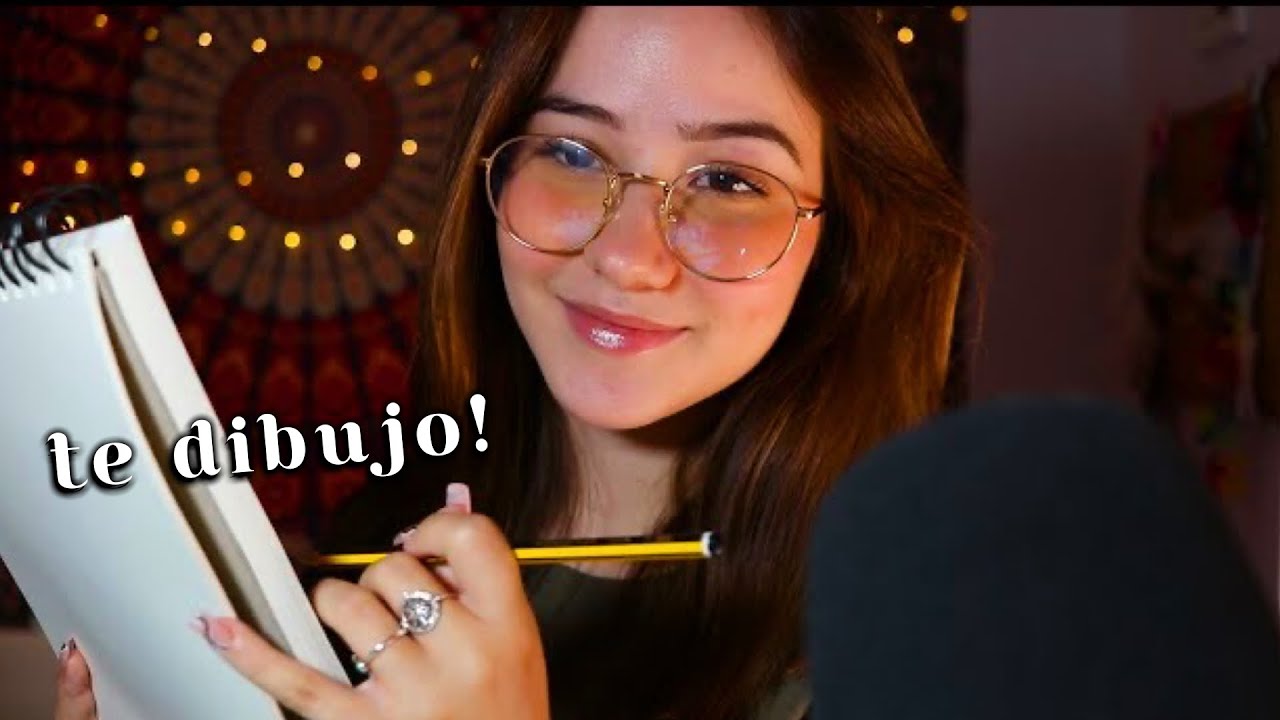 ASMR tu compañera de clase de dibujo 🍬🌱